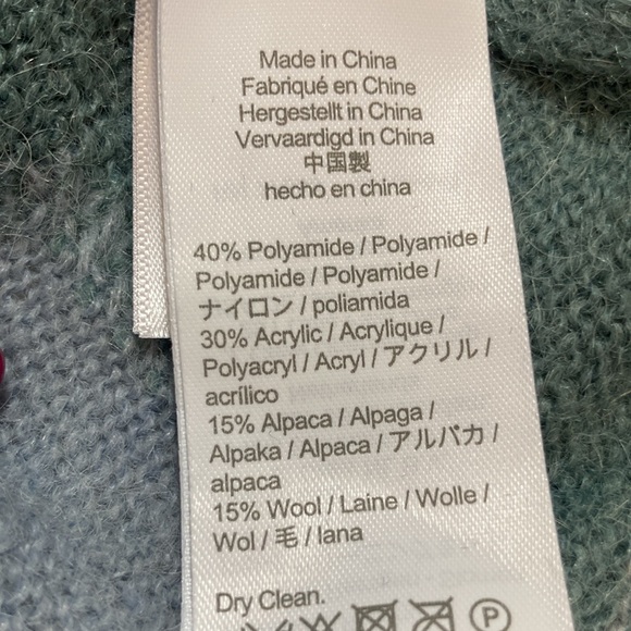 🐲💙 J.Crew Diamond checked  Cropped Sweater - Picture 10 of 15